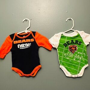 NFL Bears Kids Bodysuit Set - Orange, Black, Green, White